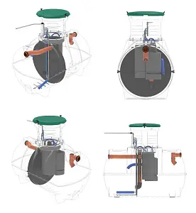 Септик Rostok Ground 6 Pro с горловиной 600 мм - PR (с дренажным насосом) 4